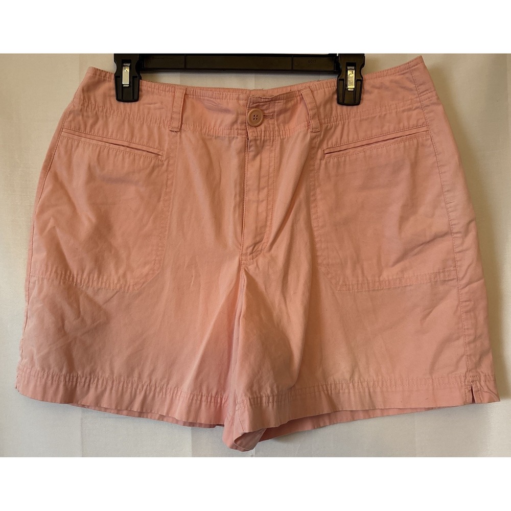 Liz Claiborne Chino Shorts Women's size 12 High Rise Peach